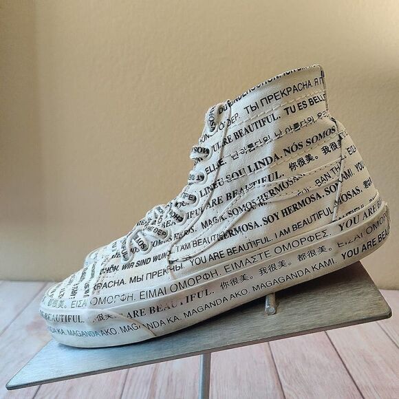 Men's Vans "We Are Beautiful" Sk8-Hi Tapered Sneakers 7 - Picture 10 of 14